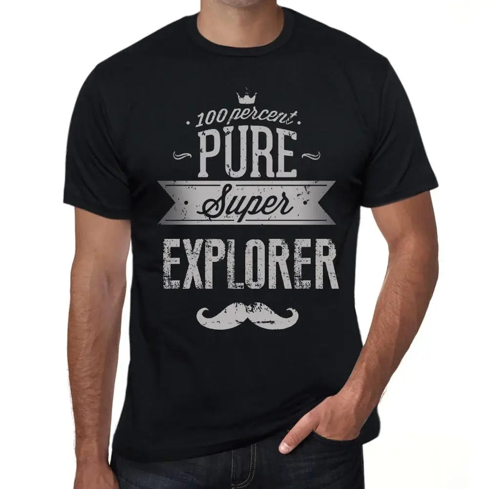 Men's Graphic T-Shirt 100% Pure Super Explorer Eco-Friendly Limited Edition Short Sleeve Tee-Shirt Vintage Birthday Gift Novelty