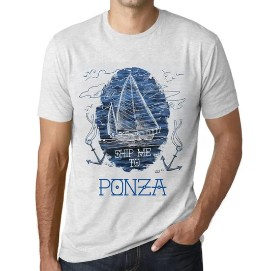 Men's Graphic T-Shirt Ship Me To Ponza Eco-Friendly Limited Edition Short Sleeve Tee-Shirt Vintage Birthday Gift Novelty