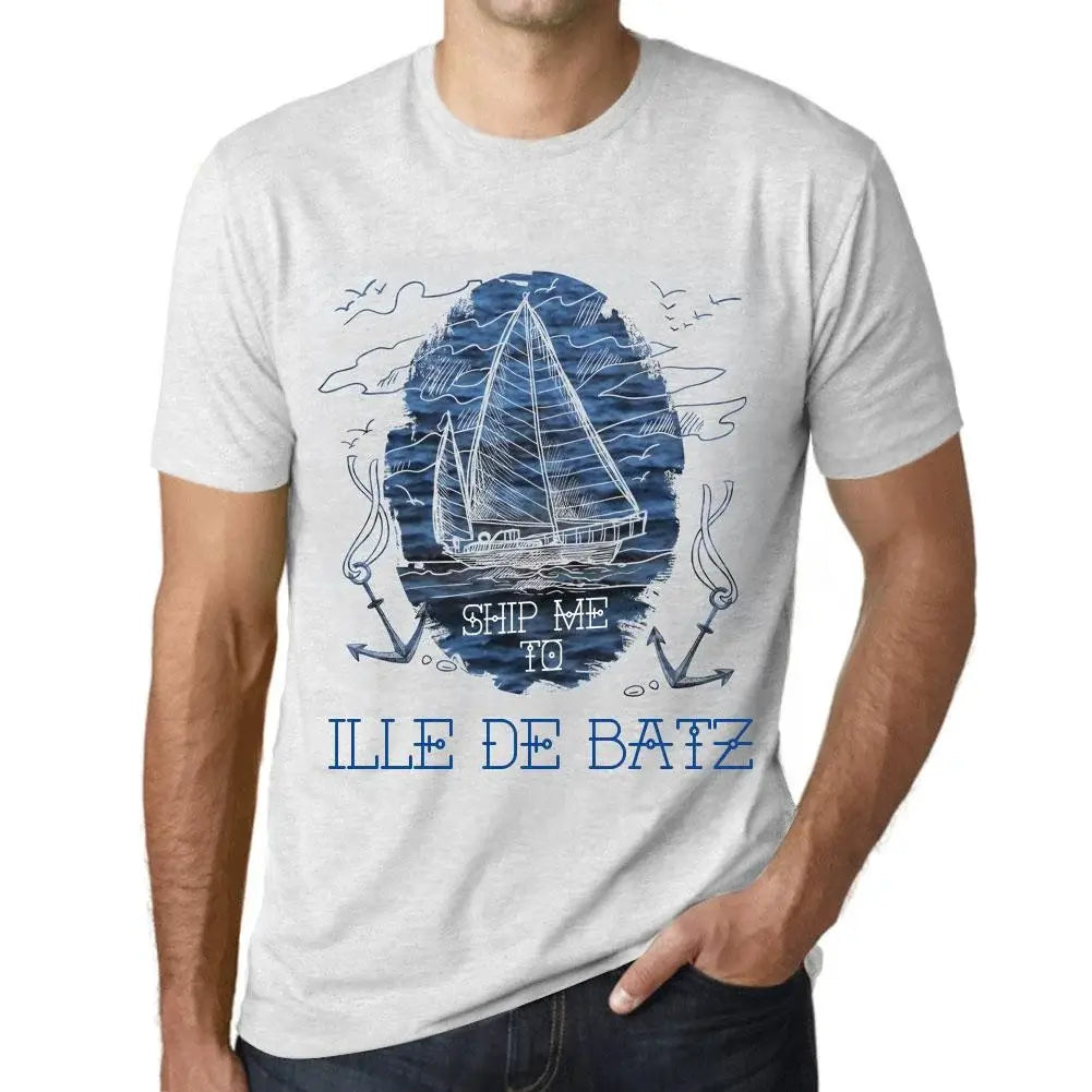 Men's Graphic T-Shirt Ship Me To Ille De Batz Eco-Friendly Limited Edition Short Sleeve Tee-Shirt Vintage Birthday Gift Novelty