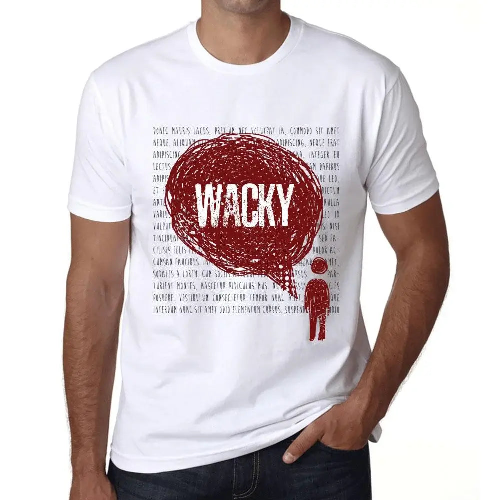 Men's Graphic T-Shirt Thoughts Wacky Eco-Friendly Limited Edition Short Sleeve Tee-Shirt Vintage Birthday Gift Novelty