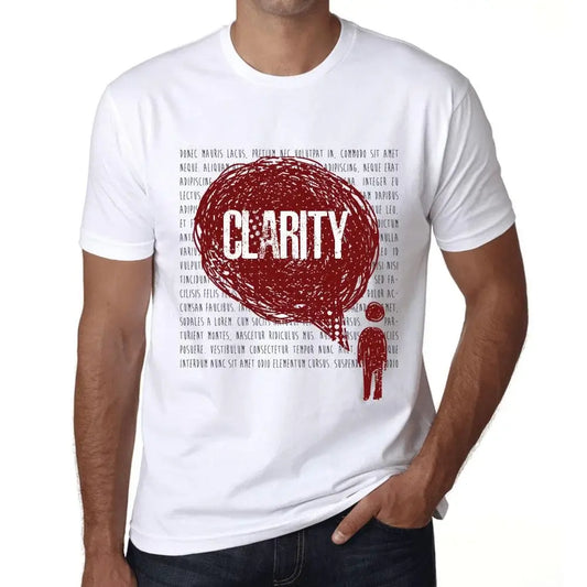 Men's Graphic T-Shirt Thoughts Clarity Eco-Friendly Limited Edition Short Sleeve Tee-Shirt Vintage Birthday Gift Novelty