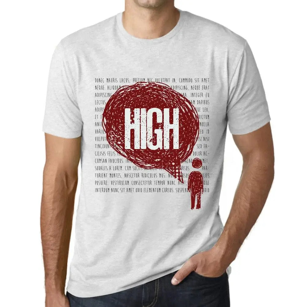 Men's Graphic T-Shirt Thoughts High Eco-Friendly Limited Edition Short Sleeve Tee-Shirt Vintage Birthday Gift Novelty