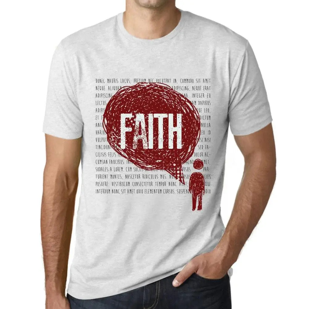 Men's Graphic T-Shirt Thoughts Faith Eco-Friendly Limited Edition Short Sleeve Tee-Shirt Vintage Birthday Gift Novelty