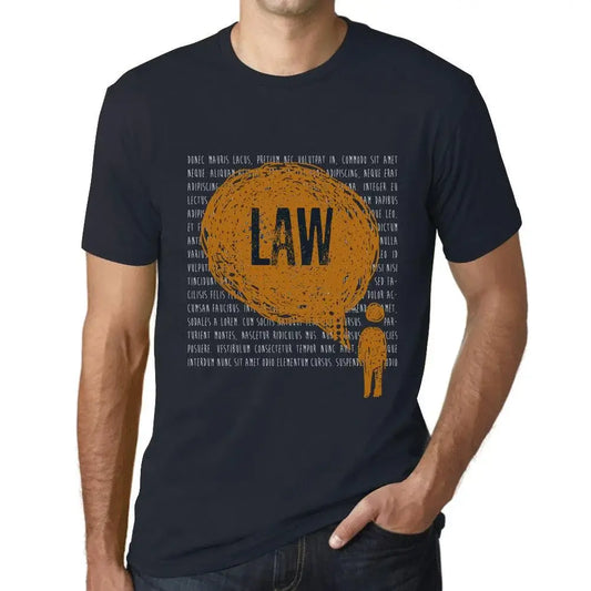 Men's Graphic T-Shirt Thoughts Law Eco-Friendly Limited Edition Short Sleeve Tee-Shirt Vintage Birthday Gift Novelty