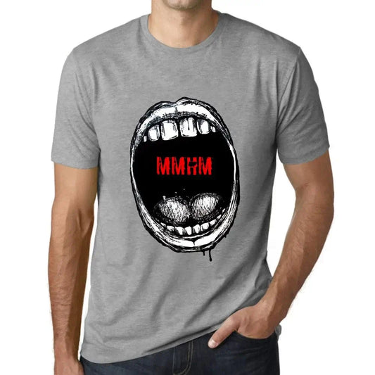 Men's Graphic T-Shirt Mouth Expressions Mmhm Eco-Friendly Limited Edition Short Sleeve Tee-Shirt Vintage Birthday Gift Novelty
