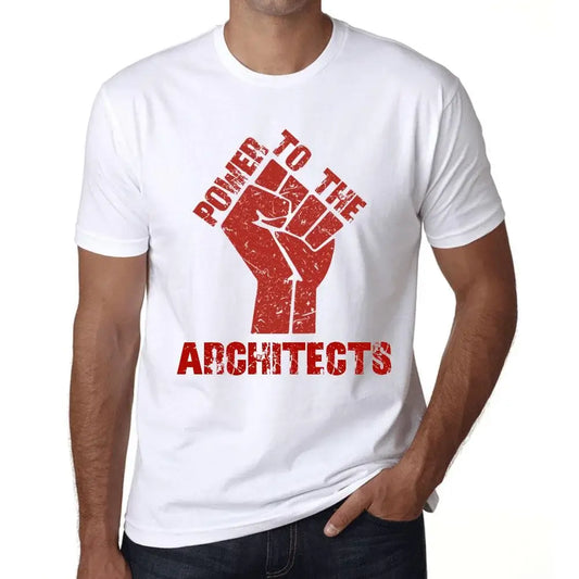 Men's Graphic T-Shirt Power To The Architects Eco-Friendly Limited Edition Short Sleeve Tee-Shirt Vintage Birthday Gift Novelty