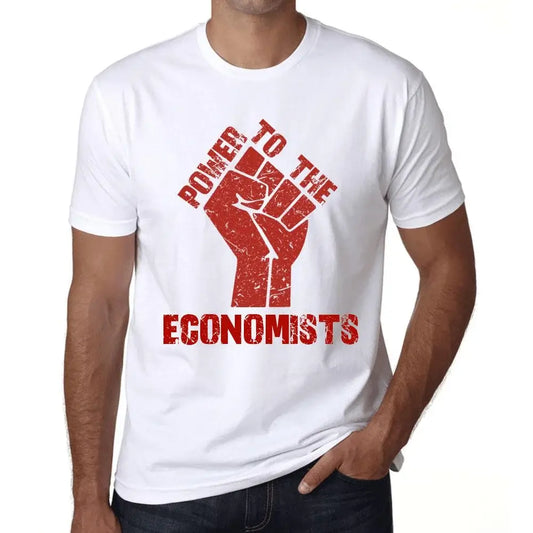Men's Graphic T-Shirt Power To The Economists Eco-Friendly Limited Edition Short Sleeve Tee-Shirt Vintage Birthday Gift Novelty