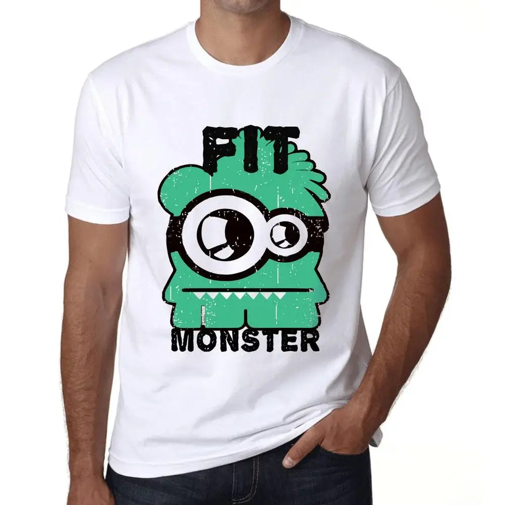 Men's Graphic T-Shirt Fit Monster Eco-Friendly Limited Edition Short Sleeve Tee-Shirt Vintage Birthday Gift Novelty
