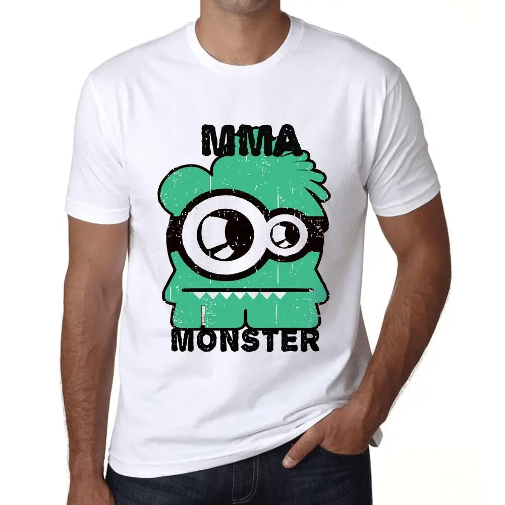 Men's Graphic T-Shirt Mma Monster Eco-Friendly Limited Edition Short Sleeve Tee-Shirt Vintage Birthday Gift Novelty