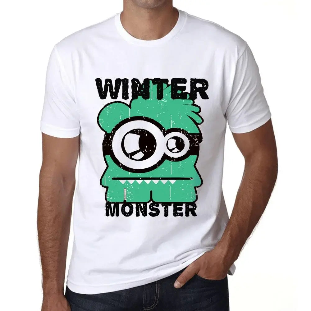 Men's Graphic T-Shirt Winter Monster Eco-Friendly Limited Edition Short Sleeve Tee-Shirt Vintage Birthday Gift Novelty