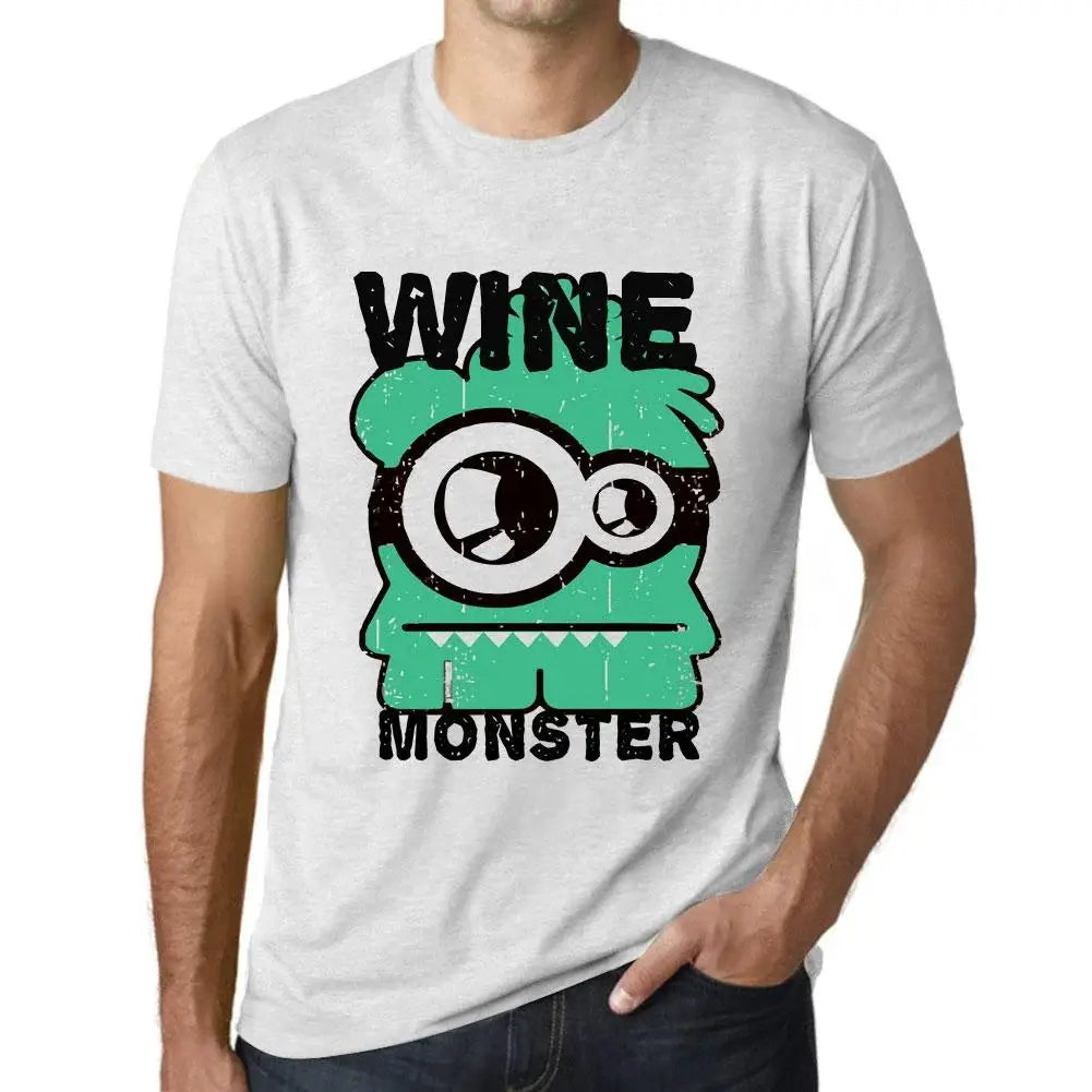 Men's Graphic T-Shirt Wine Monster Eco-Friendly Limited Edition Short Sleeve Tee-Shirt Vintage Birthday Gift Novelty