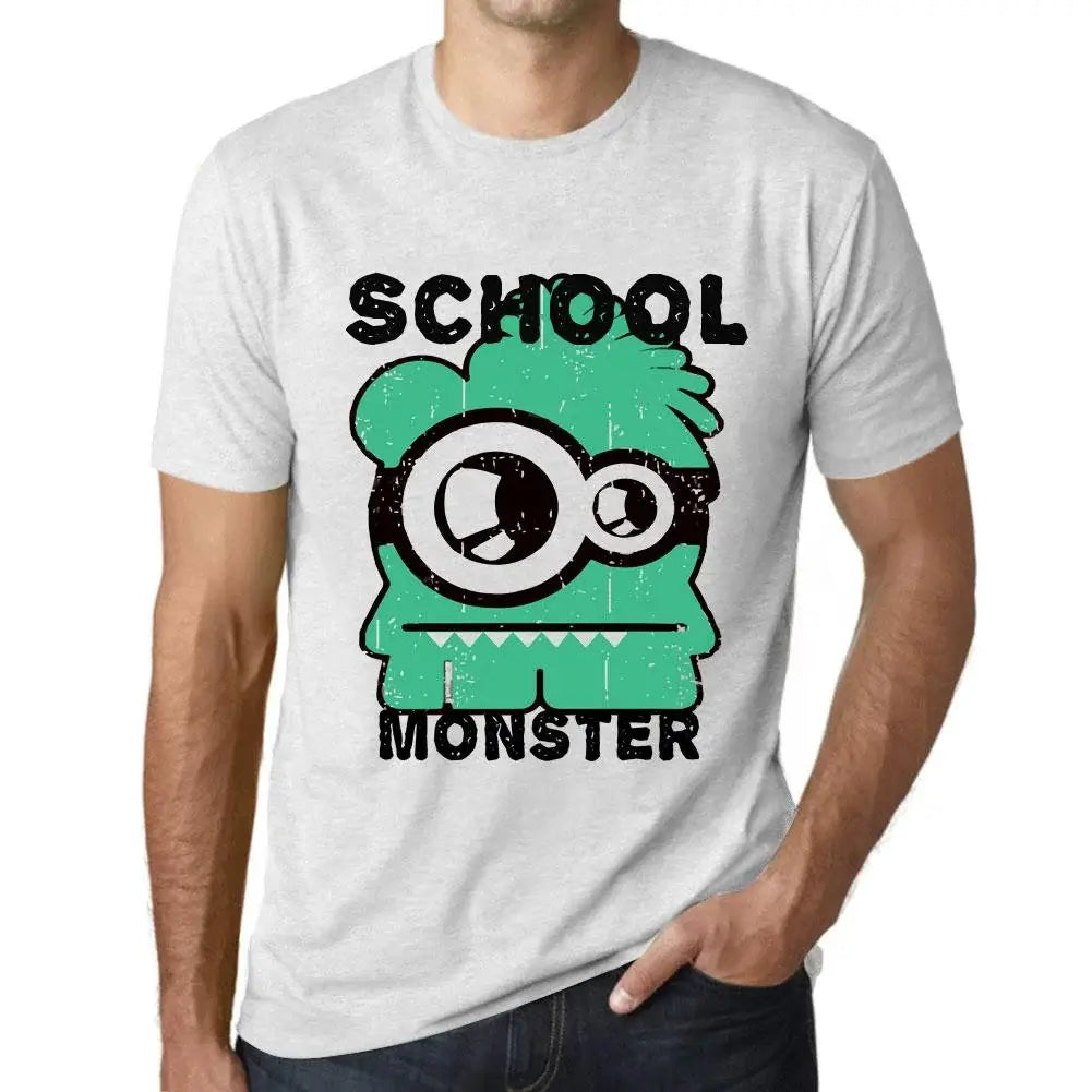 Men's Graphic T-Shirt School Monster Eco-Friendly Limited Edition Short Sleeve Tee-Shirt Vintage Birthday Gift Novelty