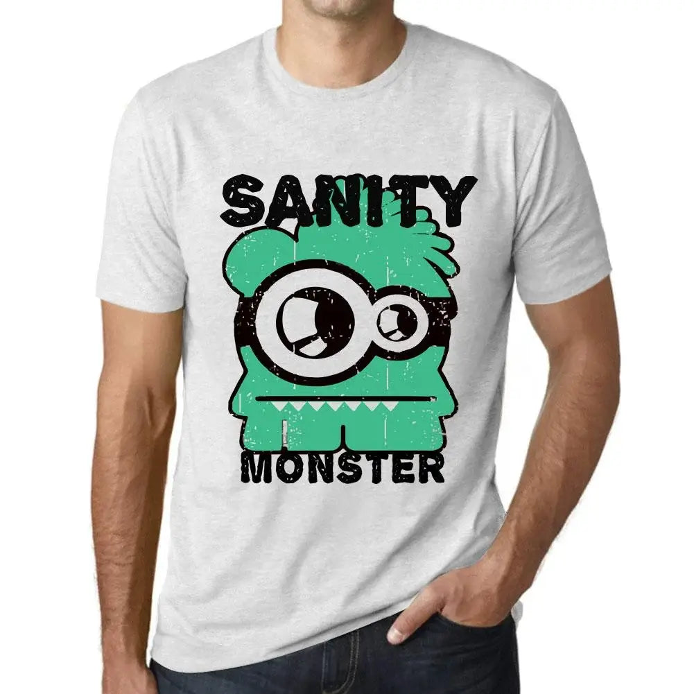Men's Graphic T-Shirt Sanity Monster Eco-Friendly Limited Edition Short Sleeve Tee-Shirt Vintage Birthday Gift Novelty