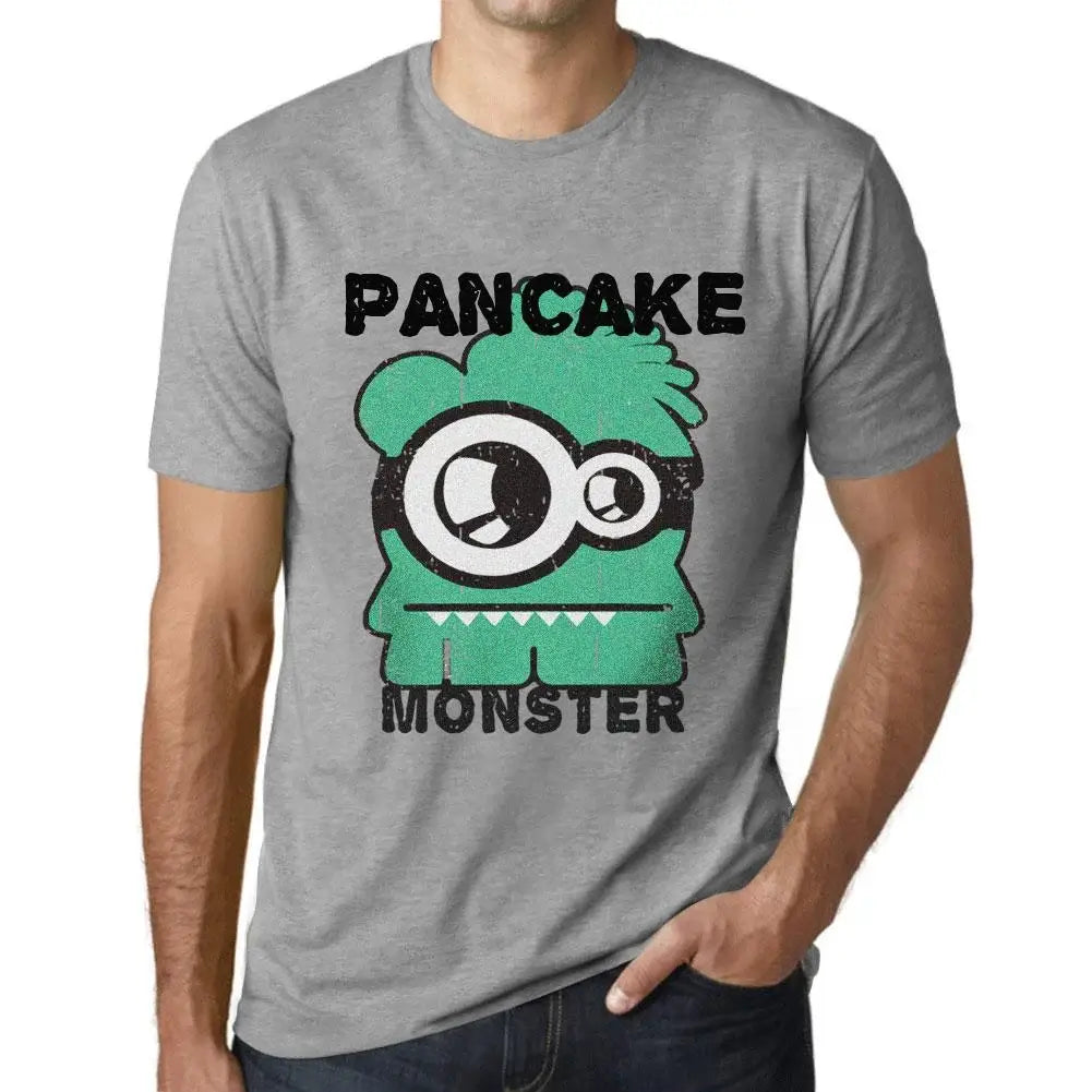 Men's Graphic T-Shirt Pancake Monster Eco-Friendly Limited Edition Short Sleeve Tee-Shirt Vintage Birthday Gift Novelty