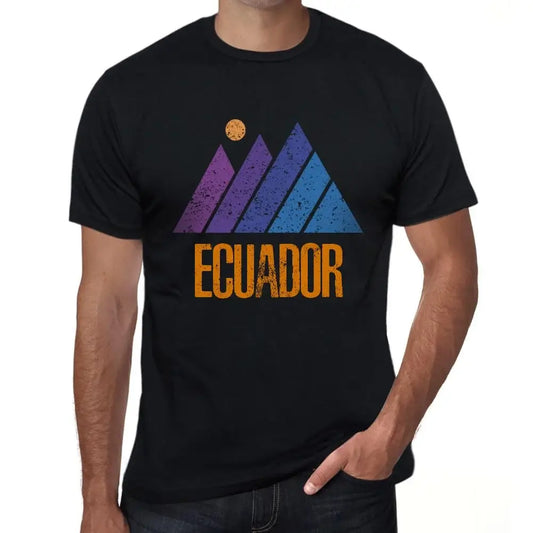 Men's Graphic T-Shirt Mountain Ecuador Eco-Friendly Limited Edition Short Sleeve Tee-Shirt Vintage Birthday Gift Novelty
