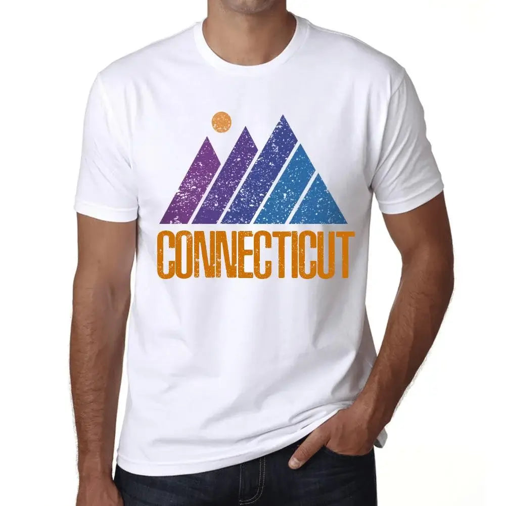 Men's Graphic T-Shirt Mountain Connecticut Eco-Friendly Limited Edition Short Sleeve Tee-Shirt Vintage Birthday Gift Novelty