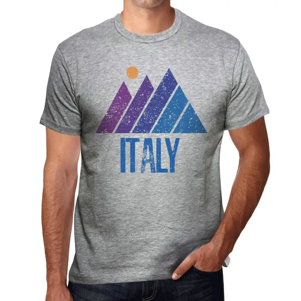 Men's Graphic T-Shirt Mountain Italy Eco-Friendly Limited Edition Short Sleeve Tee-Shirt Vintage Birthday Gift Novelty