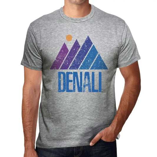 Men's Graphic T-Shirt Mountain Denali Eco-Friendly Limited Edition Short Sleeve Tee-Shirt Vintage Birthday Gift Novelty