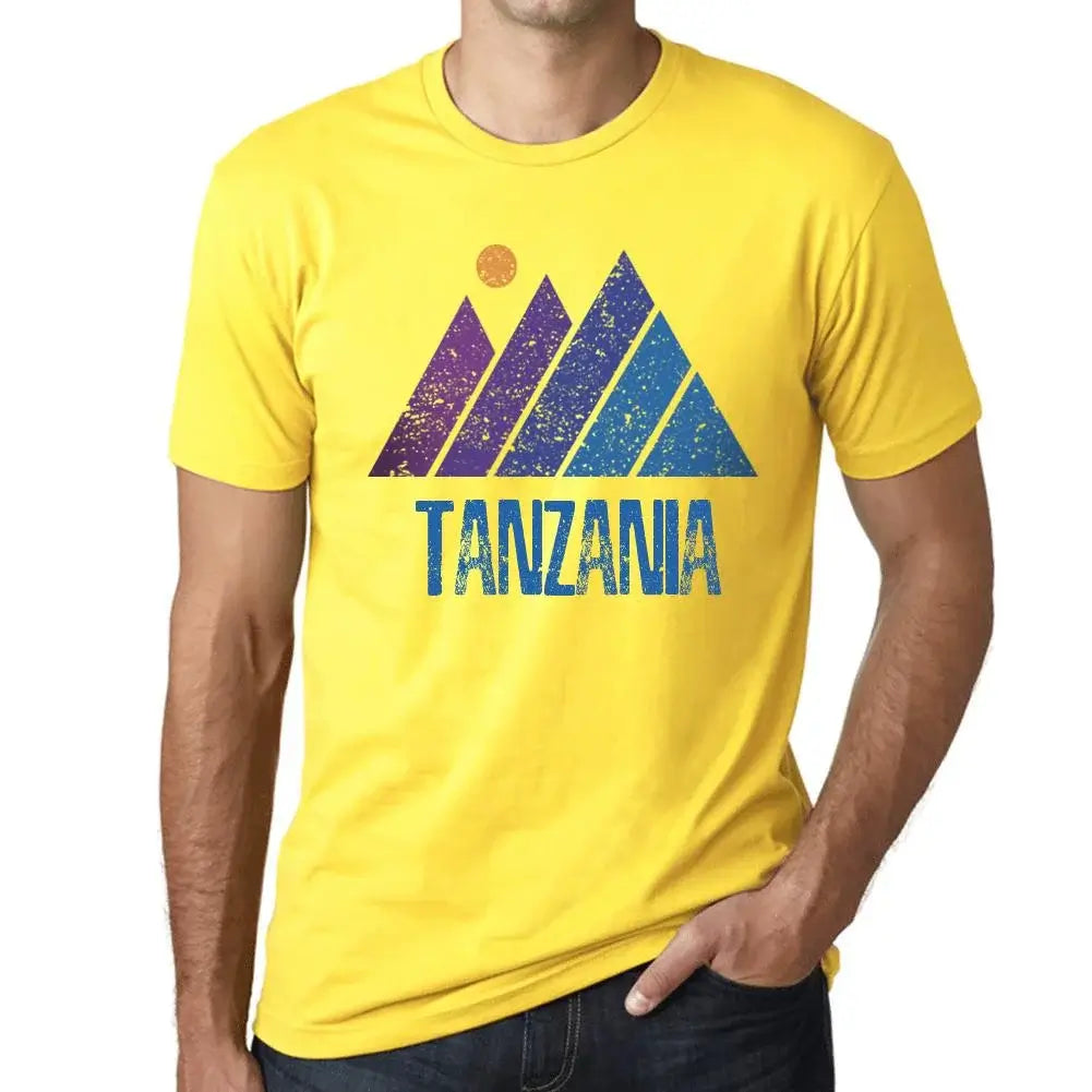 Men's Graphic T-Shirt Mountain Tanzania Eco-Friendly Limited Edition Short Sleeve Tee-Shirt Vintage Birthday Gift Novelty