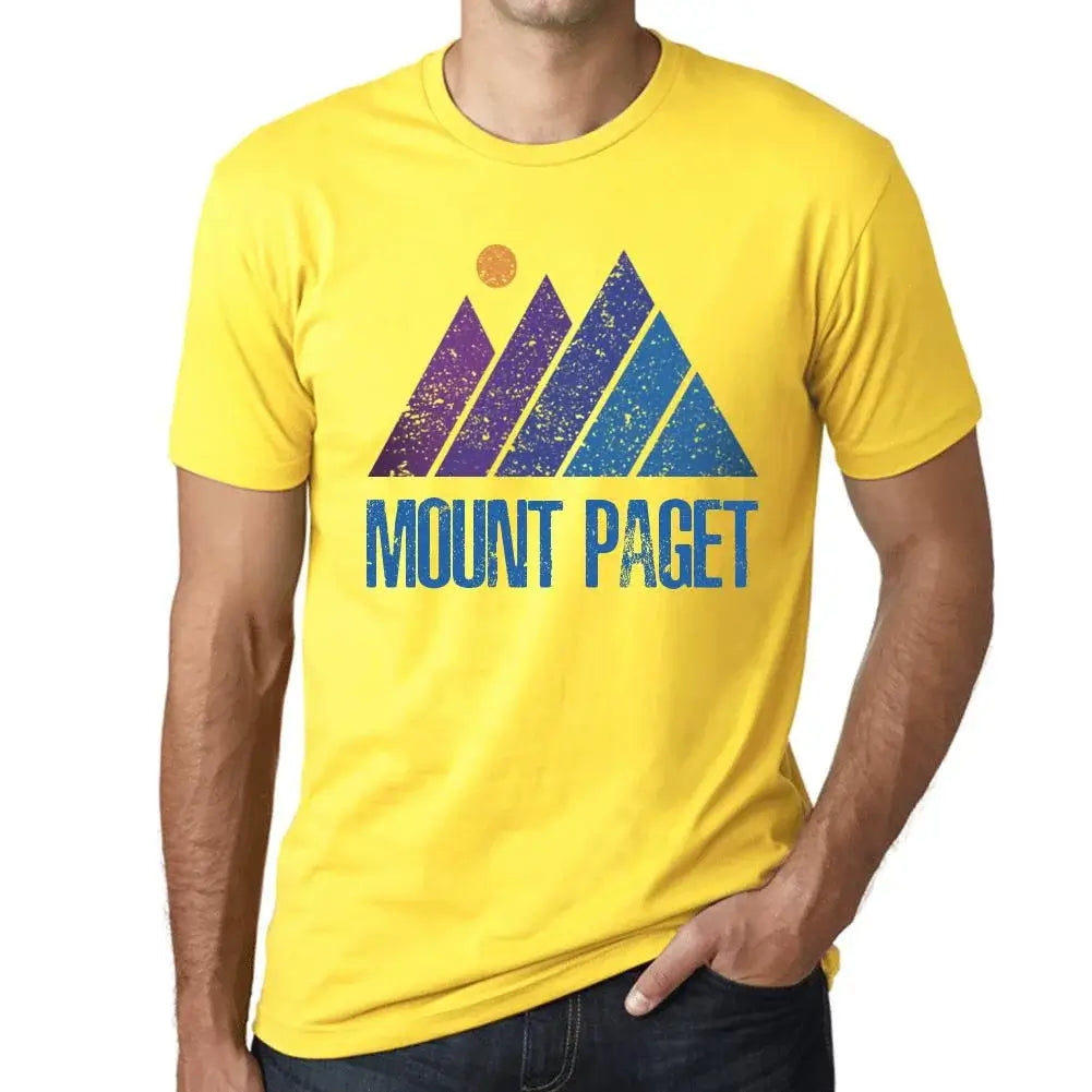 Men's Graphic T-Shirt Mountain Mount Paget Eco-Friendly Limited Edition Short Sleeve Tee-Shirt Vintage Birthday Gift Novelty