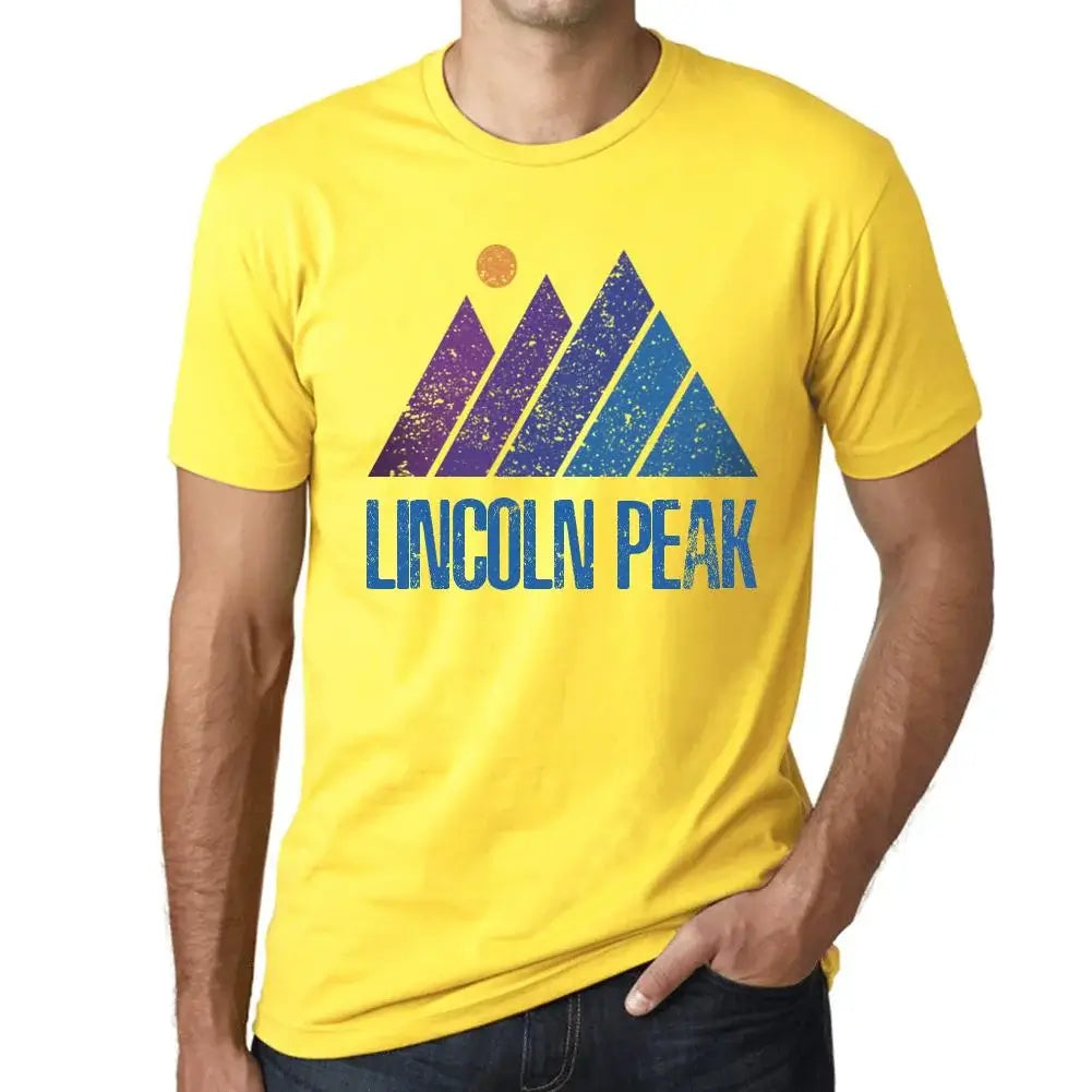 Men's Graphic T-Shirt Mountain Lincoln Peak Eco-Friendly Limited Edition Short Sleeve Tee-Shirt Vintage Birthday Gift Novelty