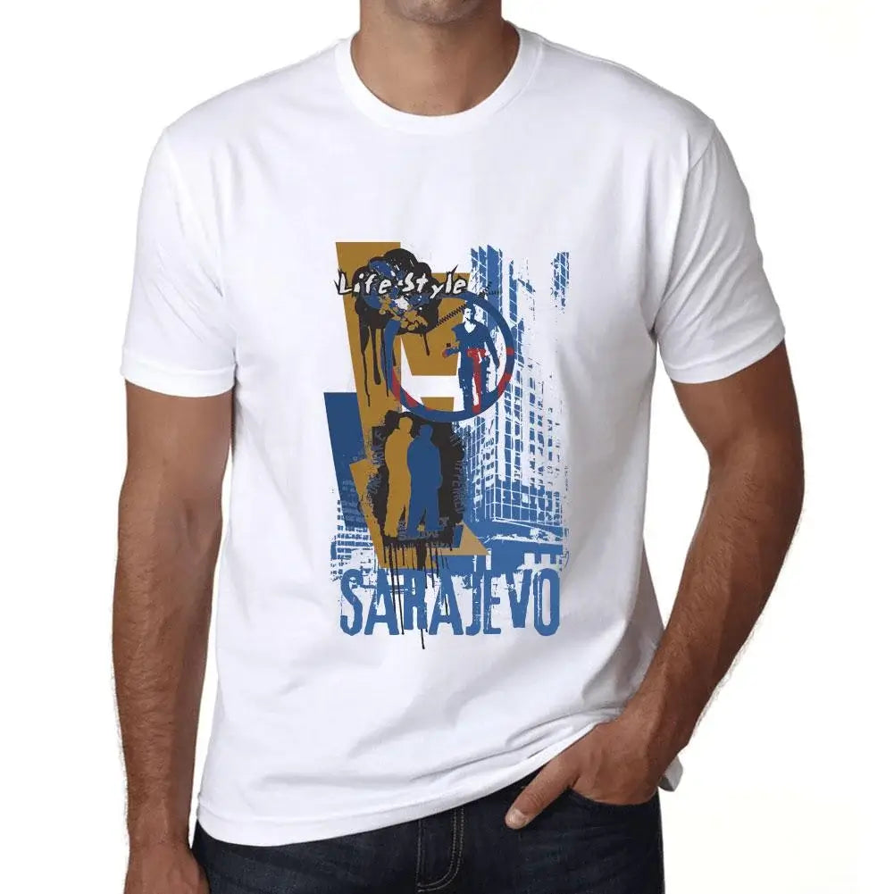 Men's Graphic T-Shirt Sarajevo Lifestyle Eco-Friendly Limited Edition Short Sleeve Tee-Shirt Vintage Birthday Gift Novelty