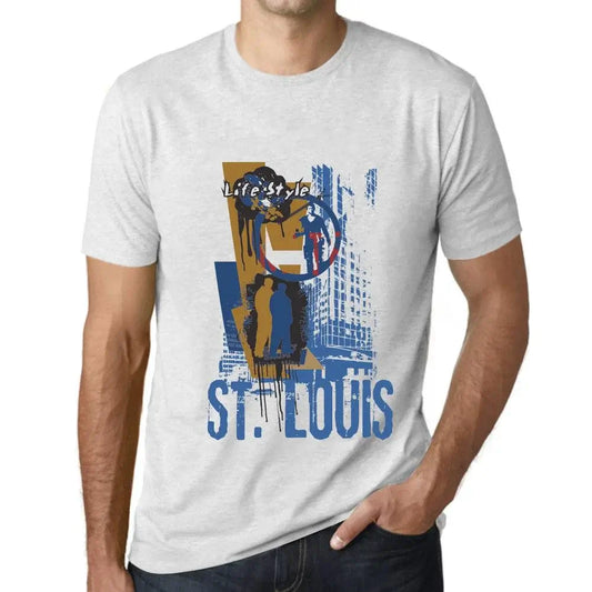 Men's Graphic T-Shirt St Louis Lifestyle Eco-Friendly Limited Edition Short Sleeve Tee-Shirt Vintage Birthday Gift Novelty