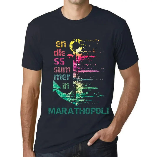 Men's Graphic T-Shirt Endless Summer In Marathopoli Eco-Friendly Limited Edition Short Sleeve Tee-Shirt Vintage Birthday Gift Novelty