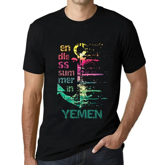 Men's Graphic T-Shirt Endless Summer In Yemen Eco-Friendly Limited Edition Short Sleeve Tee-Shirt Vintage Birthday Gift Novelty