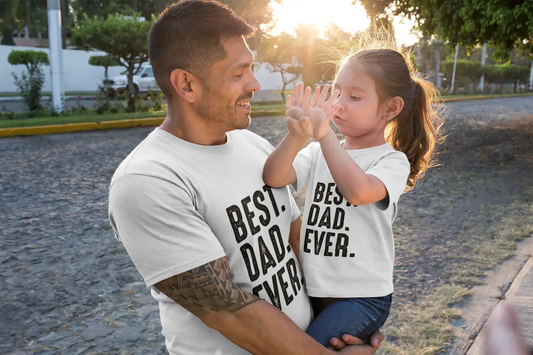 Men's Graphic T-Shirt Best Dad Ever 2 White