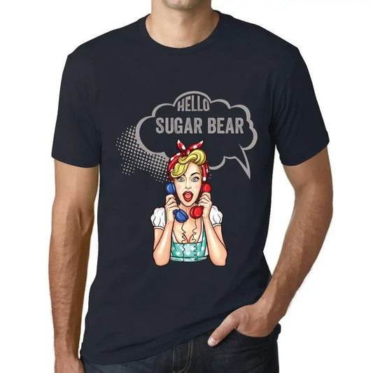 Men's Graphic T-Shirt Hello Sugar Bear Eco-Friendly Limited Edition Short Sleeve Tee-Shirt Vintage Birthday Gift Novelty