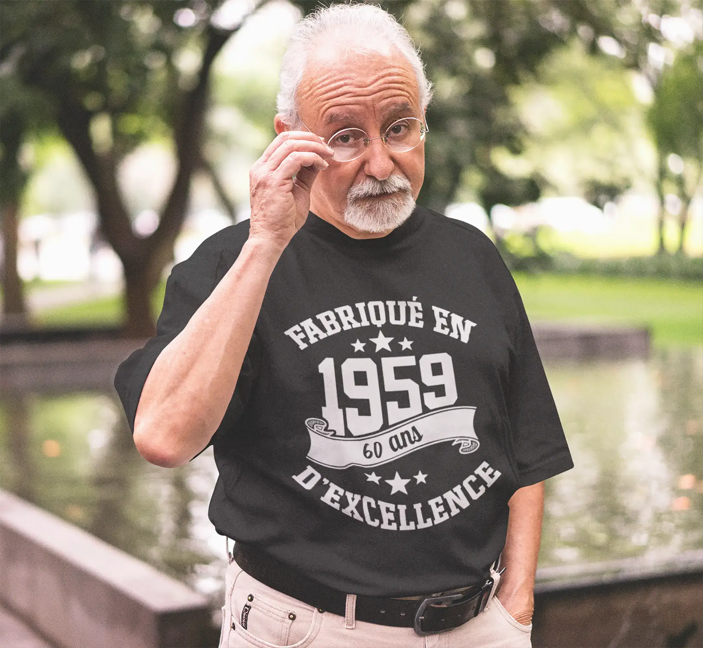 ULTRABASIC - Fabriqué en 1959, 60 Ans d'être Génial Unisex T-Shirt Denim