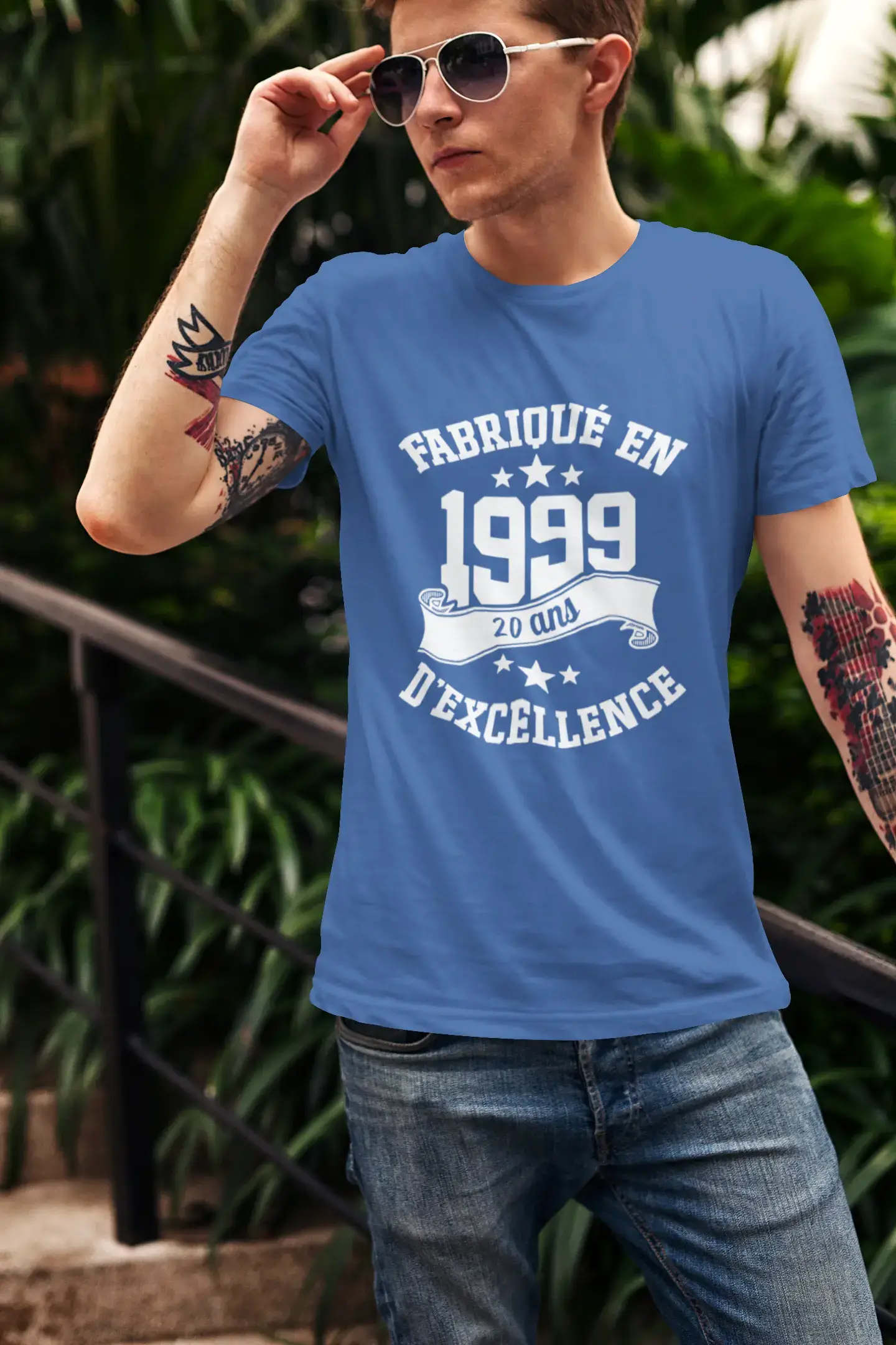 ULTRABASIC - Fabriqué en 1999, 20 Ans d'être Génial Unisex T-Shirt Rose Orchidée