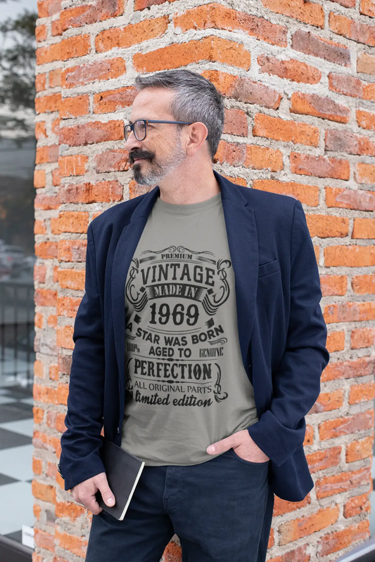 Ultrabasic - Homme Graphique Premium Vintage Made in 1969 Imprimé T-Shirt