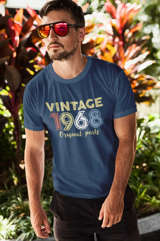 ULTRABASIC - Graphic Printed Men's Vintage 1968 T-Shirt Denim