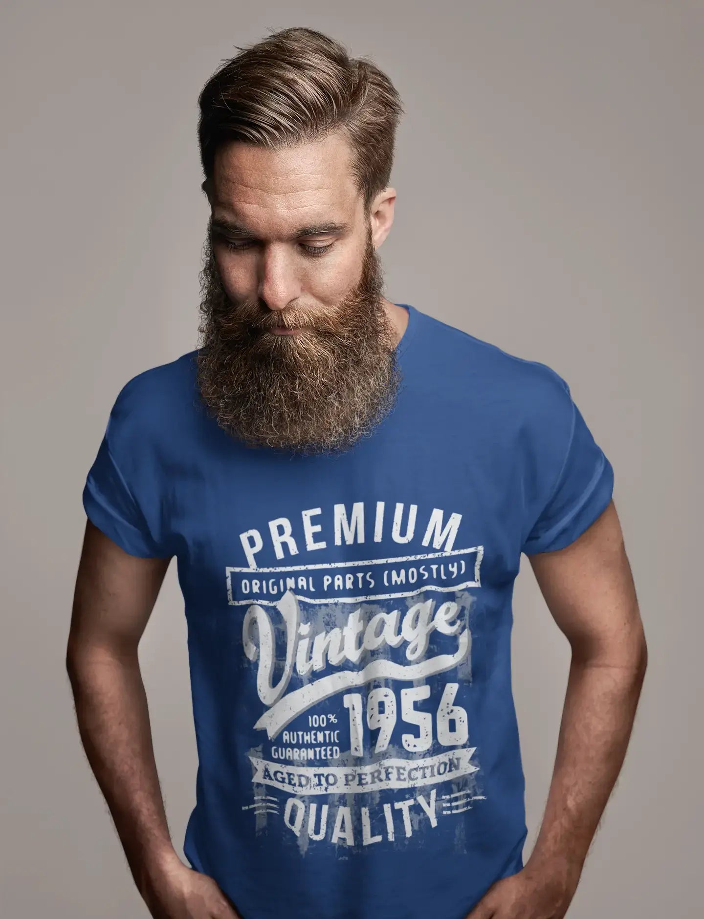 ULTRABASIC - Graphic Men's 1956 Aged to Perfection Birthday Gift T-Shirt