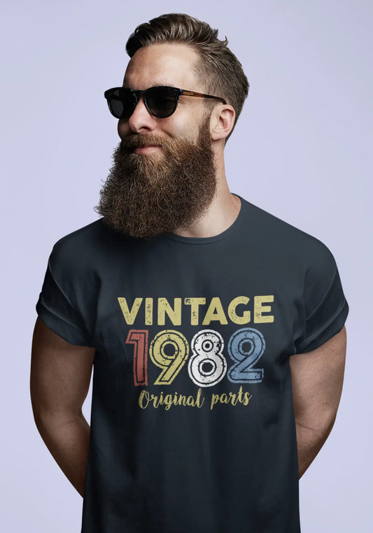ULTRABASIC - Graphic Printed Men's Vintage 1982 T-Shirt Denim