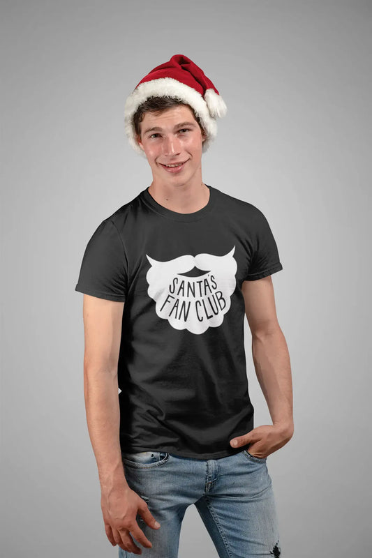 ULTRABASIC - Graphic Men's Santa's Fan Club Christmas T-Shirt Xmas Gift Ideas Red