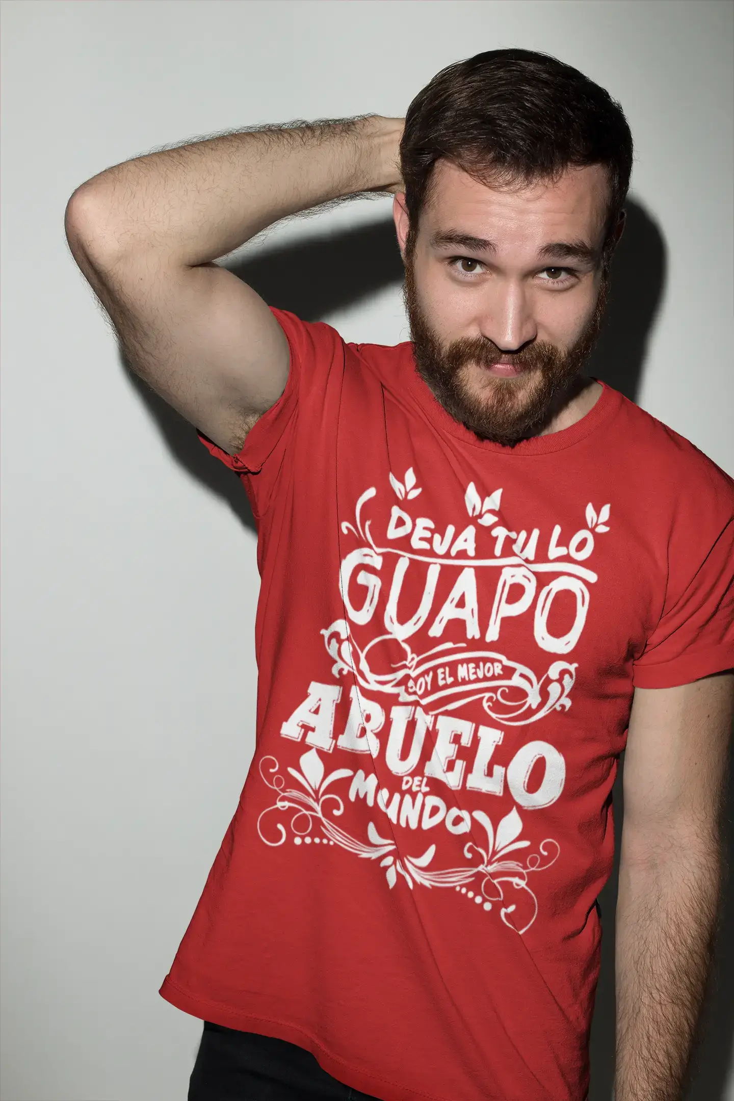 Ultrabasic® Homme T-Shirt Graphique Mejor Abuelo Del Mundo Anniversaire génial Chemise