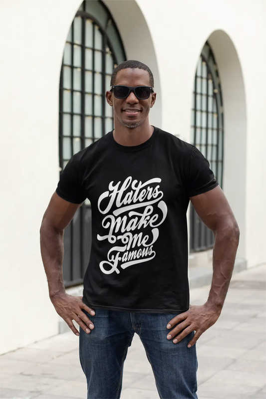 Men's T-Shirt Haters Make Me Famous Shirt Novelty T Shirt For Men Vintage Apparel
