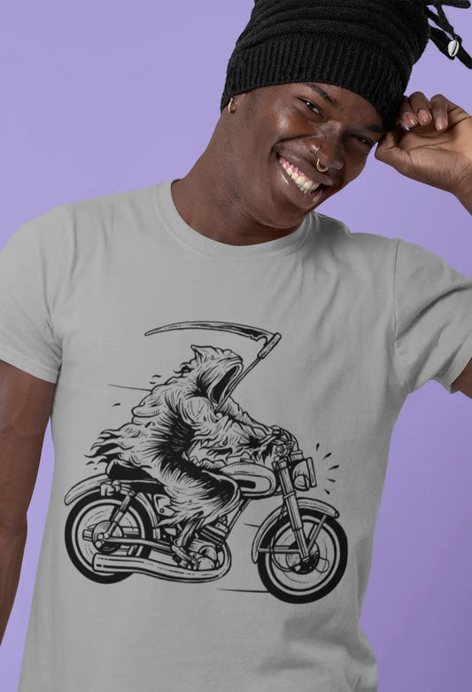 ULTRABASIC Men's T-Shirt Crim Reaper on Motorcycle - Funny Racer Shirt for Men