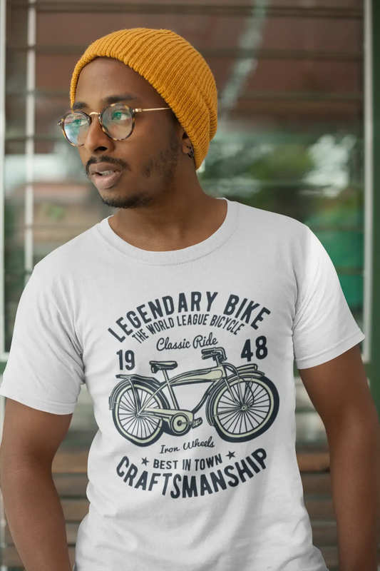 ULTRABASIC Men's Sport T-Shirt Legendary Bike - Classic Ride Bicycle Shirt for Men