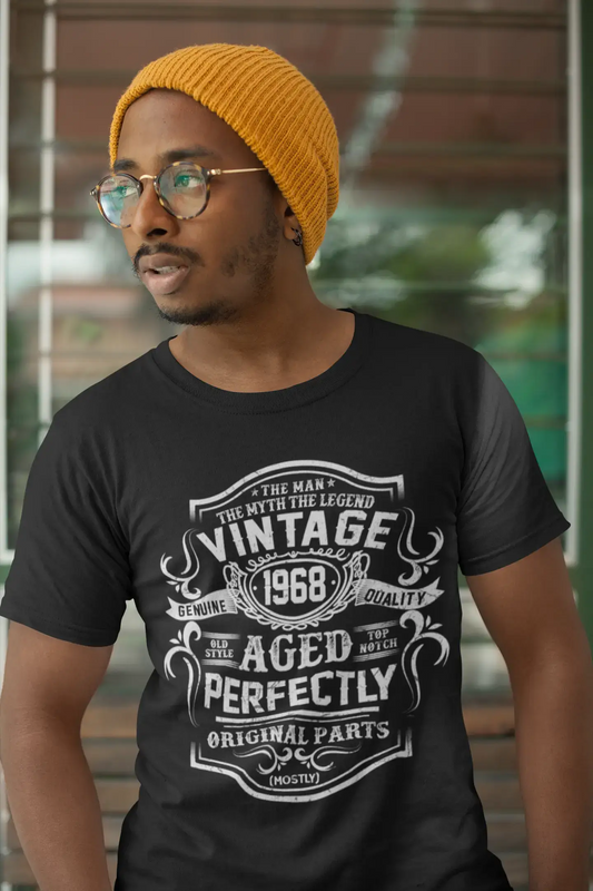 ULTRABASIC Men's T-Shirt Vintage 1968 Aged Perfectly - The Man Myth Legend - 52nd Birthday Tee Shirt