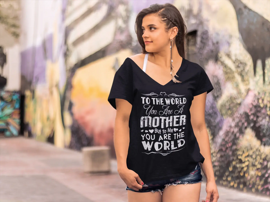 ULTRABASIC Women's T-Shirt Mother To Me You Are World - Mother's Love - Graphic Tops Tees