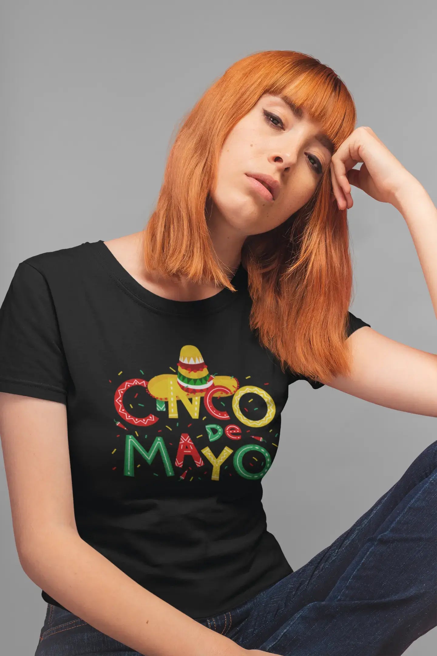 ULTRABASIC Women's Organic T-Shirt Cinco de Mayo - Funny Sombrero Tee Shirt