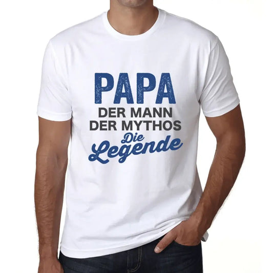 Men's Graphic T-Shirt Papa Der Mann Der Mythos Legende Eco-Friendly Limited Edition Short Sleeve Tee-Shirt Vintage Birthday Gift Novelty