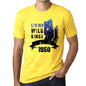 1950, Living Wild 2 Since 1950 Men's T-shirt Yellow Birthday Gift 00516 ultrabasic-com.myshopify.com