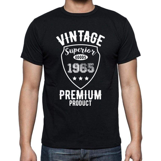 1965 Vintage superior, black, Men's Short Sleeve Round Neck T-shirt 00102 - ultrabasic-com