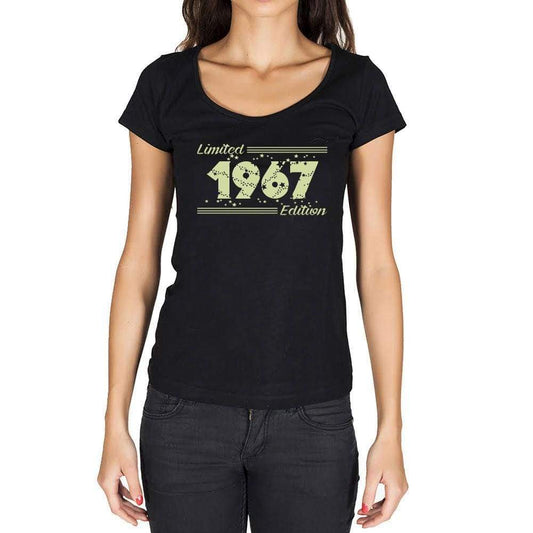 1967 Limited Edition Star, Women's T-shirt, Black, Birthday Gift 00383 - ultrabasic-com