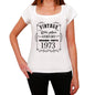 1973, Well Aged, White, Women's Short Sleeve Round Neck T-shirt 00108 - ultrabasic-com